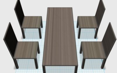 Set de muebles: Sillas y mesa