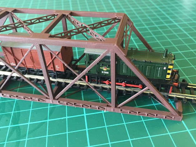 Tercer puente ferroviario de escala N (1:160)